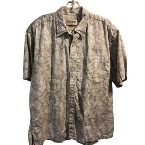 Cooke Street Honolulu Men’s XL Floral SS Button Down Cotton Hawaiian Shirt